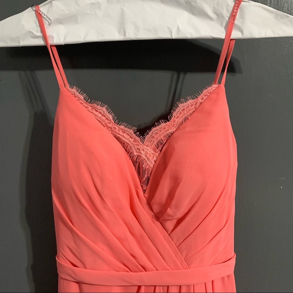 Azazie Adette Bridesmaid Dress—Watermelon- Size 2 - Picture 6 of 10